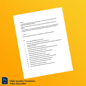 Philippines Editable Accounting Document Template in Word and PDF formats