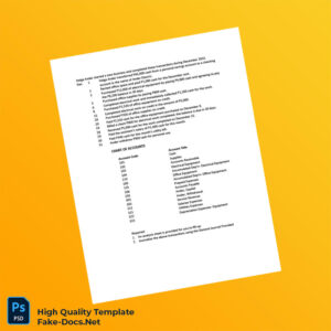 Philippines Editable Chart of Accounts Template in Word and PDF formats