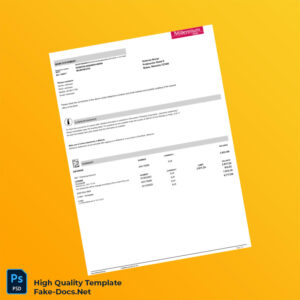 Romania Millenium Bank Statement Template in Word and PDF formats