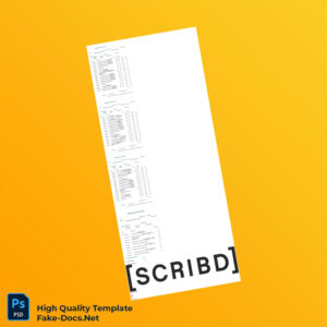 Saudi Arabia Bank Statement Template in Word and PDF formats