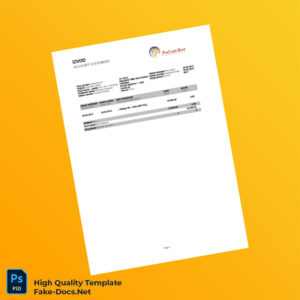 Serbia Wizards Time DOO Bank Statement Template in Word and PDF formats