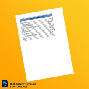 Singapore Editable Living Expenses Template in Word and PDF formats