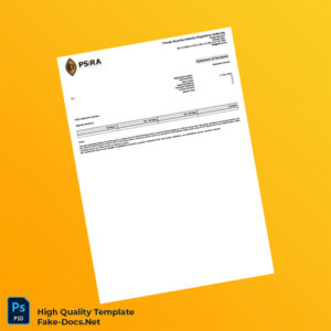 South Africa Nedbank Statement Template in Word and PDF formats