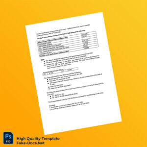 South Africa Template in Word and PDF formats 2 page