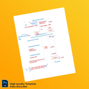 Sri Lanka Bank Reconciliation Statement Template in Word and PDF formats Sri Lanka Bank Reconciliation Statement Template in Word and PDF formats