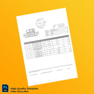 Tanzania CRDB Bank Statement Template in Word and PDF formats