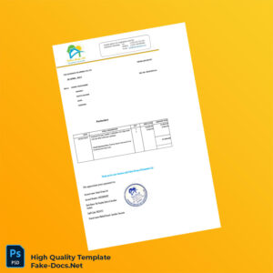 Tanzania Fahari Group of Companies Ltd Editable Utility Bill Template in Word and PDF formats