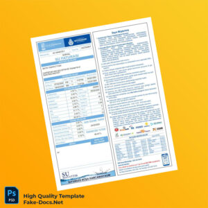 Turkey Editable Water Bill Template in Word and PDF formats