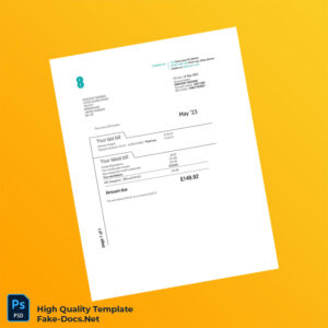 UK EE Editable Utility Bill Template in Word and PDF formats UK EE Editable Utility Bill Template in Word and PDF formats