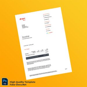 UK Editable Utility Bill Template in Word and PDF formats 4 page UK Editable Utility Bill Template in Word and PDF formats 4 page