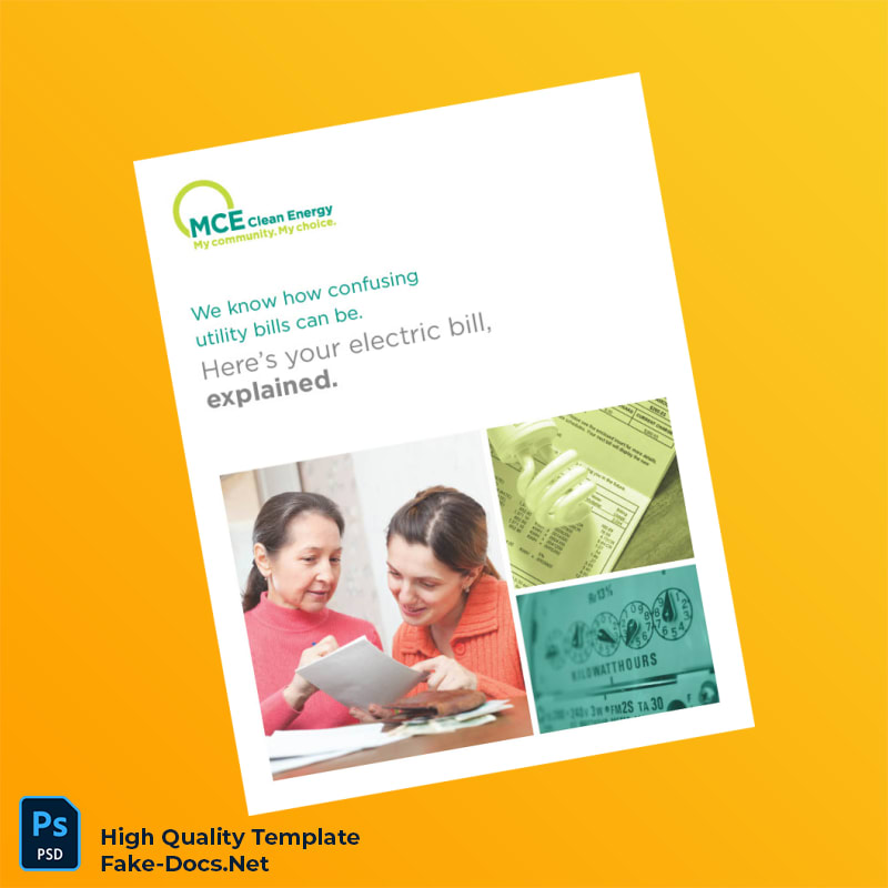 UK Pacific Gas And Electric Company Editable Electricity Bill Template in Word and PDF formats 4 page UK Pacific Gas And Electric Company Editable Electricity Bill Template in Word and PDF formats 4 page