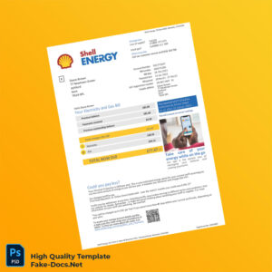 UK Shell Energy Editable Electricity and Gas Bill Template in Word and PDF formats UK Shell Energy Editable Electricity and Gas Bill Template in Word and PDF formats