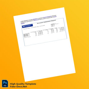 UK The Royal Bank Of Scotland Account Statement Template in Word and PDF formats UK The Royal Bank Of Scotland Account Statement Template in Word and PDF formats