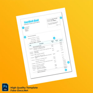 UK YourDash Bank Bank Statement Template in Word and PDF formats UK YourDash Bank Bank Statement Template in Word and PDF formats