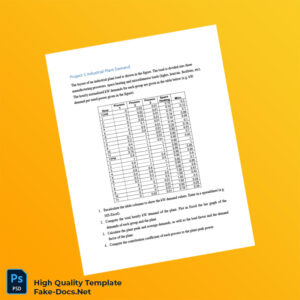US Editable Project Report Template in Word and PDF formats 2 page