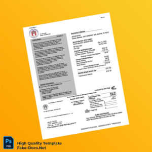 USA Austin Energy Editable Utility Bill Template in Word and PDF formats 3 page