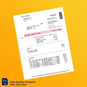 USA Bank of Oklahoma Bank Statement Template in Word and PDF formats 4 page USA Bank of Oklahoma Bank Statement Template in Word and PDF formats 4 page