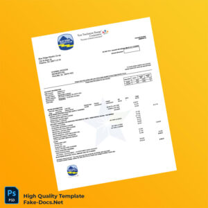 USA Blue Ridge Electric Co-op Editable Utility Bill Template in Word and PDF formats