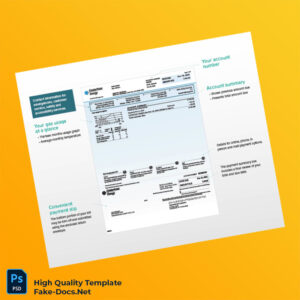 USA CenterPoint Energy Editable Gas Bill Template in Word and PDF formats 3 page