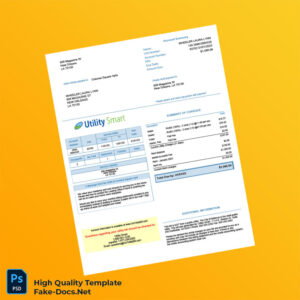 USA Colonial Square Apartments Editable Bill Template in Word and PDF formats