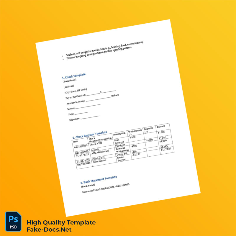 USA Editable Banking Project Template in Word and PDF formats 3 page USA Editable Banking Project Template in Word and PDF formats 3 page