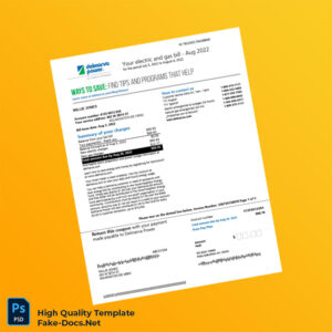 USA Editable Electric and Gas Bill Template in Word and PDF formats 5 page USA Editable Electric and Gas Bill Template in Word and PDF formats 5 page