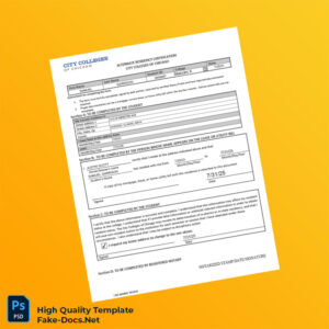 USA Editable Residency Certification Template in Word and PDF formats USA Editable Residency Certification Template in Word and PDF formats
