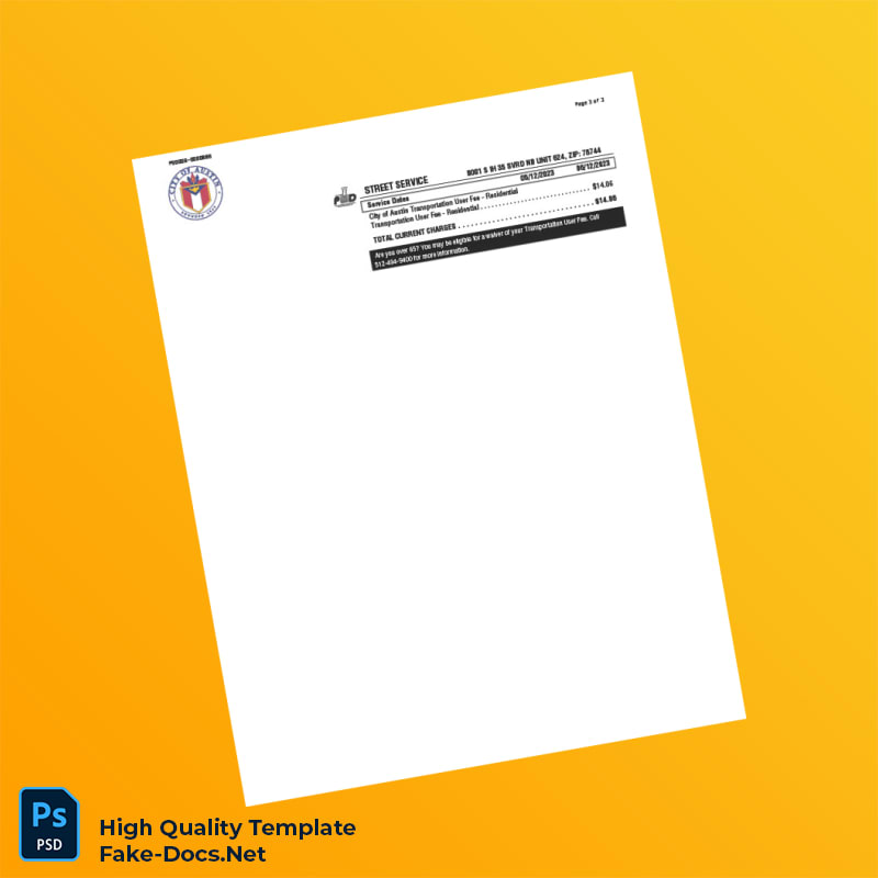 USA Electricity Provider Editable Utility Bill Template in Word and PDF formats 4 page USA Electricity Provider Editable Utility Bill Template in Word and PDF formats 4 page