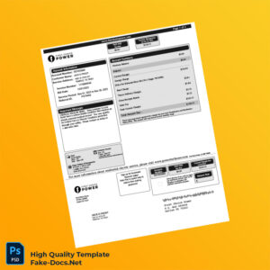 USA First Choice Power Editable Electricity Bill Template in Word and PDF formats 2 page USA First Choice Power Editable Electricity Bill Template in Word and PDF formats 2 page