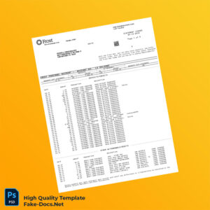 USA Frost Bank Statement Template in Word and PDF formats 6 page USA Frost Bank Statement Template in Word and PDF formats 6 page