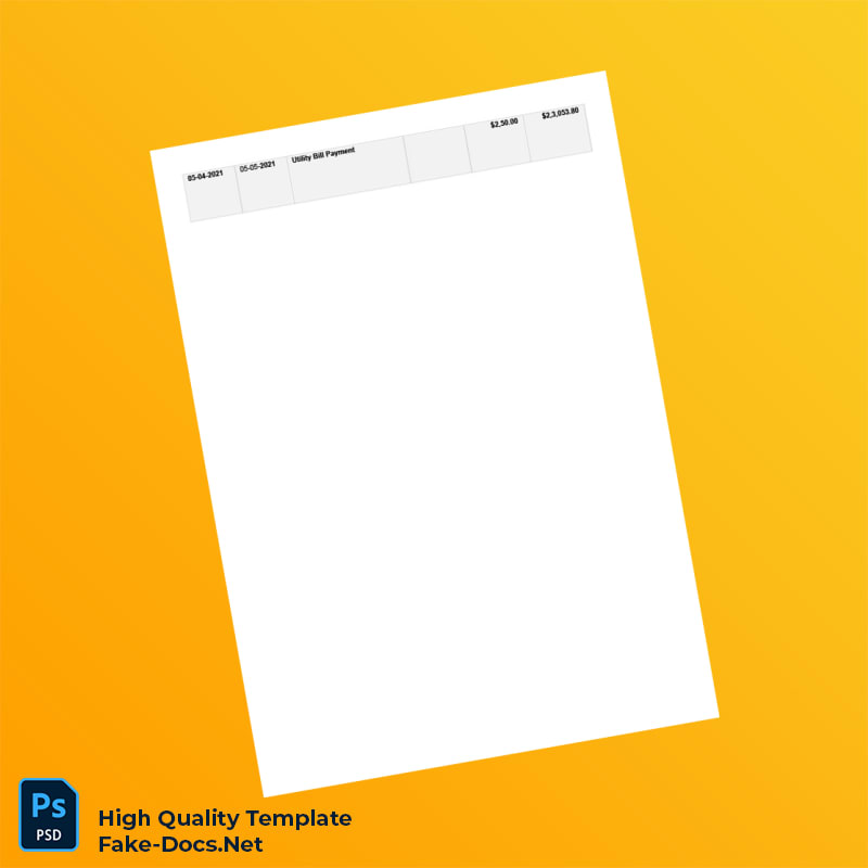 USA GO2BANK Editable Bank Statement Template in Word and PDF formats 2 page USA GO2BANK Editable Bank Statement Template in Word and PDF formats 2 page