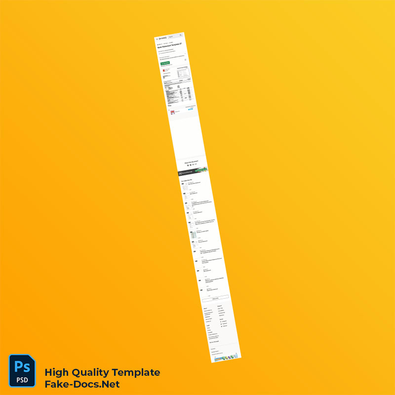 USA Howard Bank Bank Statement Template in Word and PDF formats USA Howard Bank Bank Statement Template in Word and PDF formats