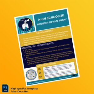 USA Illinois State Board of Elections Editable Voter Fact Sheet Template in Word and PDF formats USA Illinois State Board of Elections Editable Voter Fact Sheet Template in Word and PDF formats