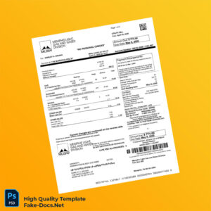 USA Memphis Light Gas and Water Editable Utility Bill Template in Word and PDF formats USA Memphis Light Gas and Water Editable Utility Bill Template in Word and PDF formats