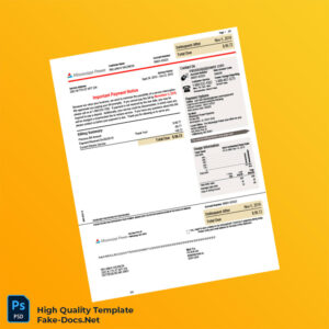 USA Mississippi Power Editable Bill Template in Word and PDF formats 2 page USA Mississippi Power Editable Bill Template in Word and PDF formats 2 page