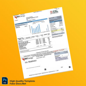 USA NV Energy Editable Electricity Bill Template in Word and PDF formats 4 page