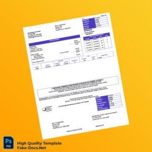 USA Onondaga County Water Authority Editable Water Bill Template in Word and PDF formats USA Onondaga County Water Authority Editable Water Bill Template in Word and PDF formats