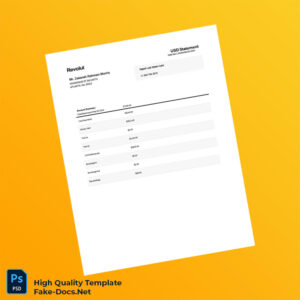 USA Qonto Bank Statement Template in Word and PDF formats 2 page