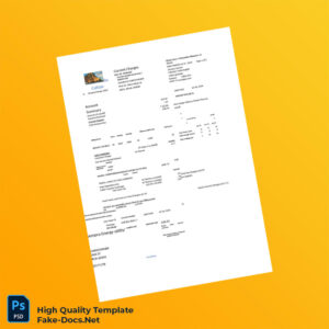 USA Sempra Energy Editable Utility Bill Template in Word and PDF formats 2 page