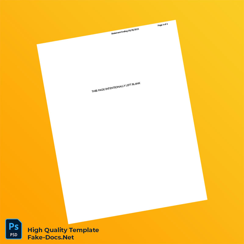 USA Synchrony Bank Statement Template in Word and PDF formats 4 page USA Synchrony Bank Statement Template in Word and PDF formats 4 page