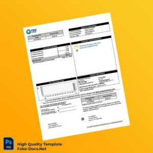 USA TXU Energy Editable Electricity Bill Template in Word and PDF formats 4 page
