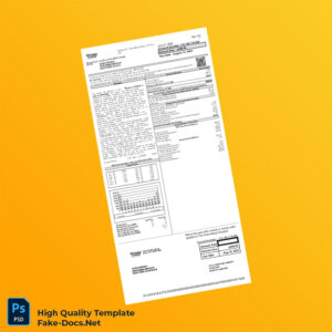 USA The Illuminating Company Editable Electricity Bill Template in Word and PDF formats 2 page