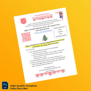 USA The Salvation Army Editable Flyer Template in Word and PDF formats USA The Salvation Army Editable Flyer Template in Word and PDF formats