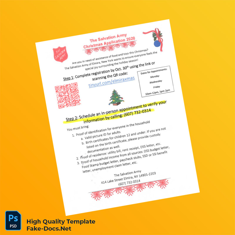 USA The Salvation Army Editable Flyer Template in Word and PDF formats USA The Salvation Army Editable Flyer Template in Word and PDF formats