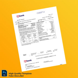 USA US Bank Credit Card Statement Template in Word and PDF formats 7 page