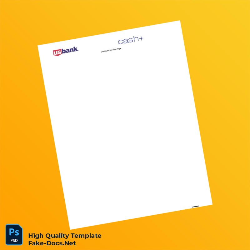 USA US Bank Credit Card Statement Template in Word and PDF formats 7 page USA US Bank Credit Card Statement Template in Word and PDF formats 7 page