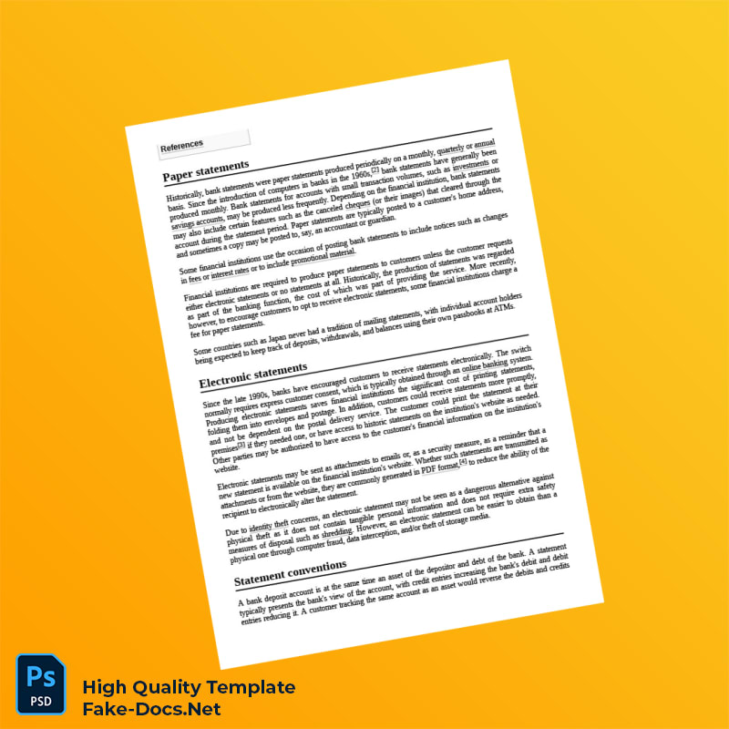 United Kingdom Bank Statement Template in Word and PDF formats 4 page United Kingdom Bank Statement Template in Word and PDF formats 4 page