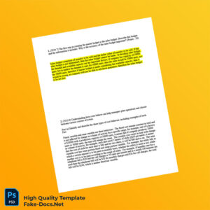 United States Editable Budget Template in Word and PDF formats 3 page