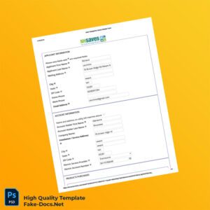 United States Editable Rebate Form Template in Word and PDF formats 3 page