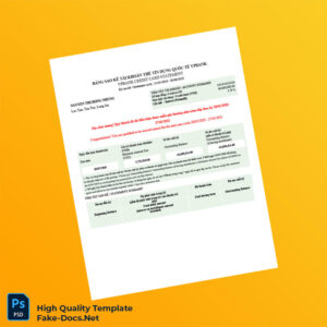Vietnam VIB Bank Statement Template in Word and PDF formats 5 page